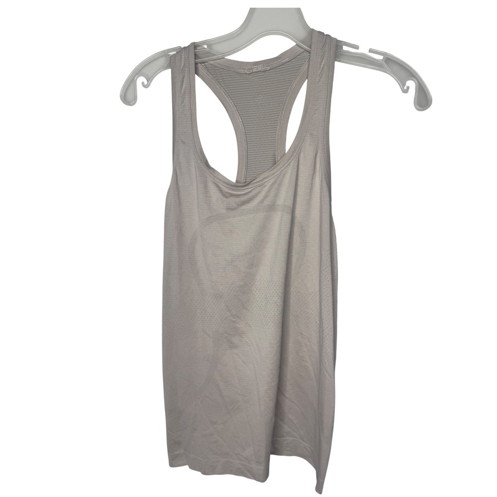 Lululemon Swiftly Tech Racerback Tank Top 2.0 Beige Taupe Size 6 Activewear